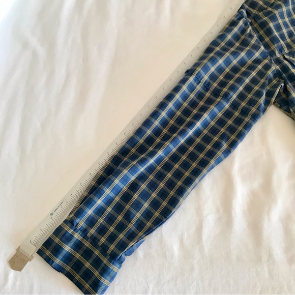 Columbia Men's Omni Shade Button Down Vented Shirt / Windbreaker M Blue / Yellow - Picture 8 of 16